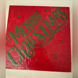 NWT Christmas trivet handmade